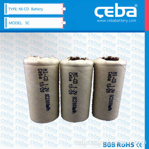 Nickel Cadmium Batteries 1.2V 4/5SC2100 2100 mAH